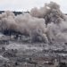 دخان يتصاعد جراء سلسلة تفجيرات نفذتها القوات الإسرائيلية في بلدة المنصوري بجنوب لبنان يوم 28 سبتمبر 2026 (أ.ف.ب)