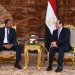 الرئيس المصري عبد الفتاح السيسي خلال لقائه رئيس الوزراء الإثيوبي آبي أحمد في القاهرة يونيو 2018 (الرئاسة المصرية) 