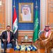 ولي العهد السعودي الأمير محمد بن سلمان لدى لقائه رئيس الوزراء العراقي علي الزيدي في الرياض الأربعاء (واس)