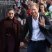 هاري وميغان يصلان إلى استوديو التسجيل المجتمعي في نوتنغهام ببريطانيا (إ.ب.أ)