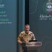اللواء الركن تركي المالكي متحدثاً خلال المؤتمر الصحافي في الرياض الخميس (أ.ب)