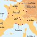 خريطة تظهر المدن الأوروبية التي شهدت احتجاجات في الأيام الأخيرة (الشرق الأوسط)